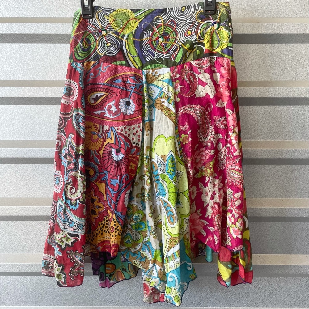 Ganesh Asymetrical Boho Skirt